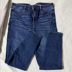 American Eagle Outfitters High Rise Dark Blue Jeans